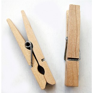 Pegs Wooden 72 Pack 